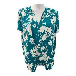 Torrid 3X Emma floral flutter sleeve top